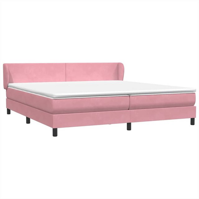 vidaXL Bett Boxspringbett mit Matratzen Rosa 180x210 cm Samt günstig online kaufen