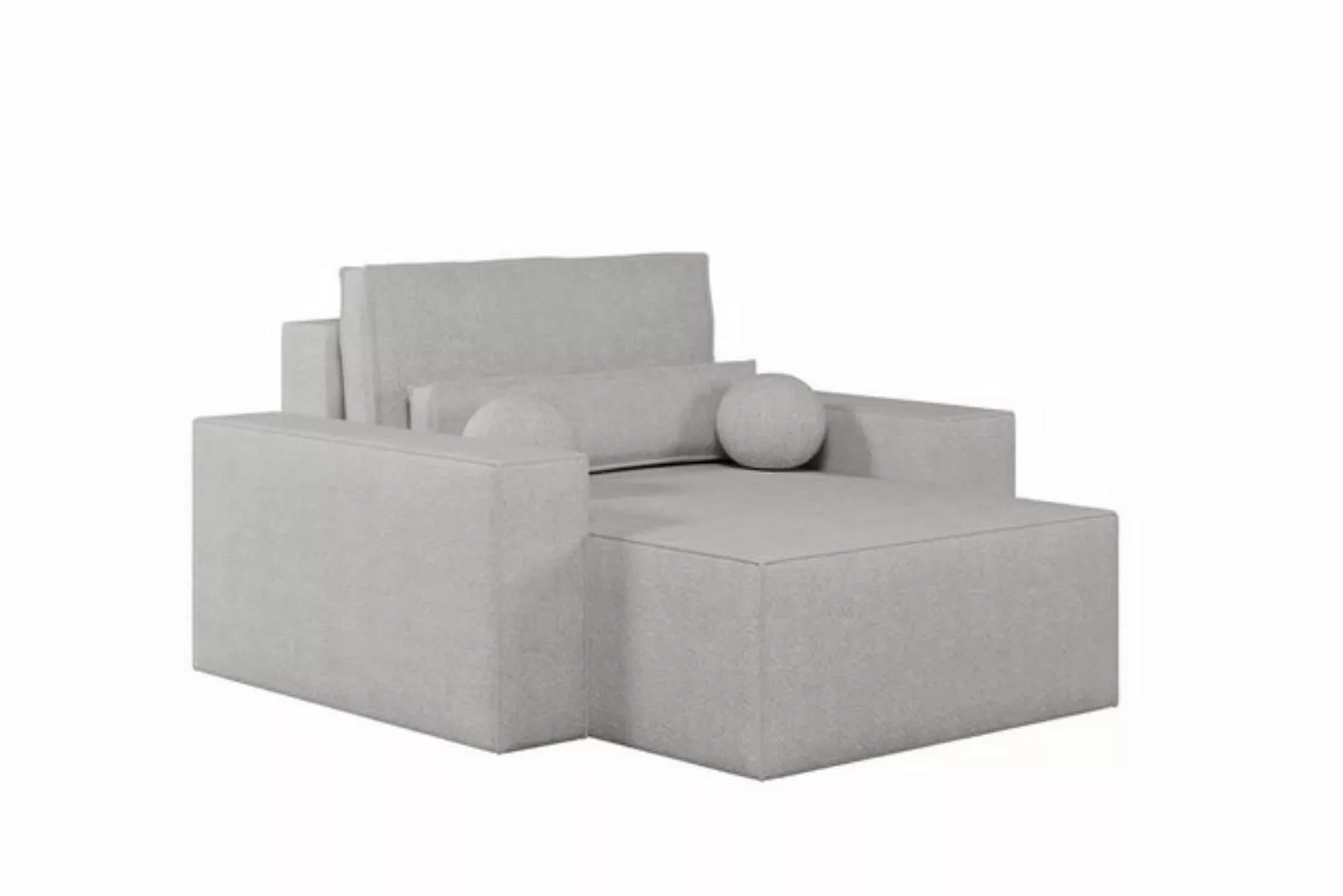 MOEBLO Chaiselongue Denver aus Bouclé, Elegante und Bequeme Chaiselongue fü günstig online kaufen