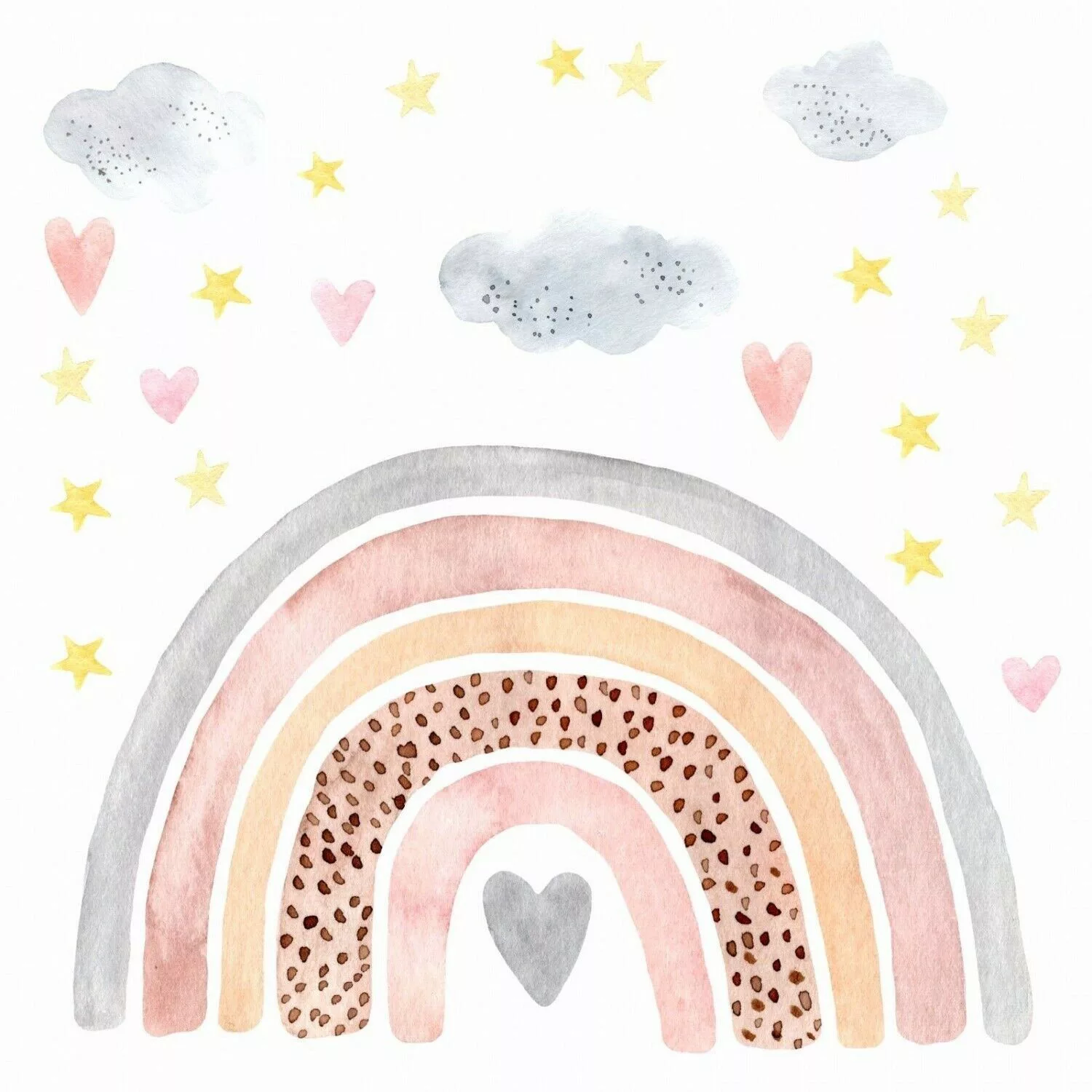 nikima Wandtattoo 227 Wandtattoo Regenbogen Wolken günstig online kaufen