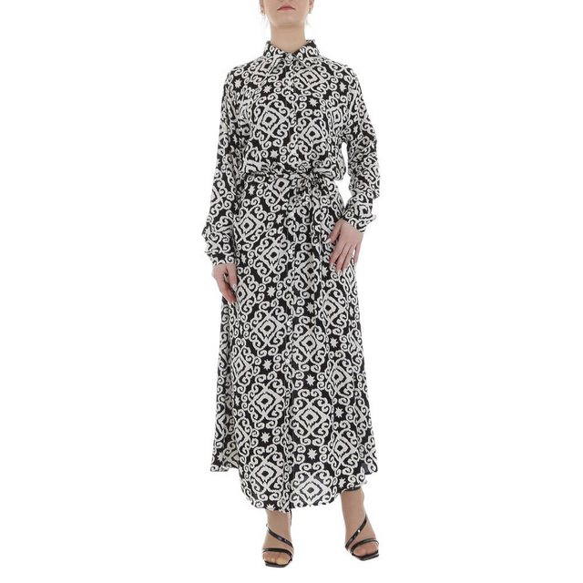 Ital-Design Maxikleid Damen Freizeit (85885216) Ornamente Blusenkleid in Sc günstig online kaufen