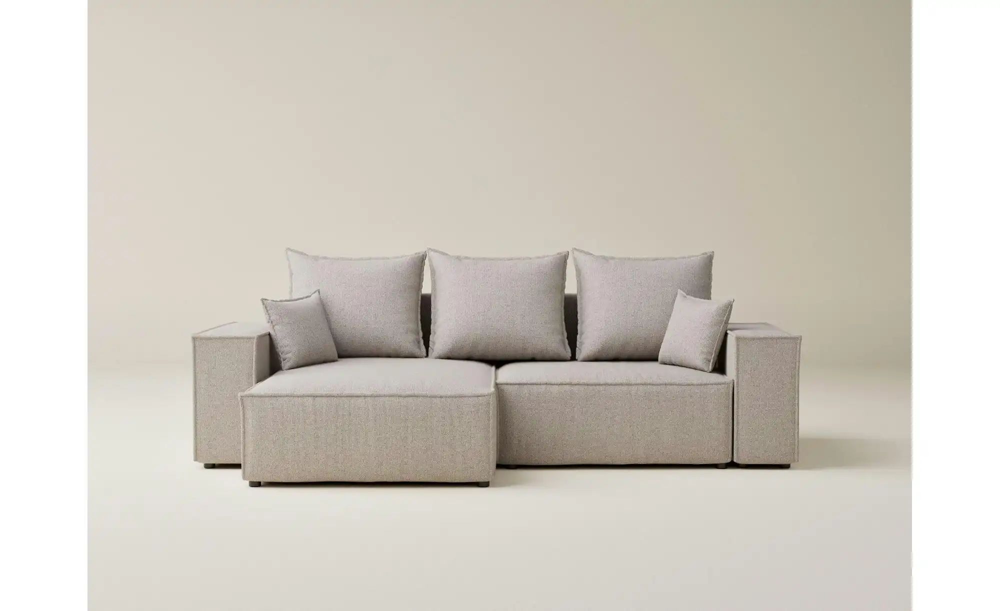 Ecksofa   ¦ beige ¦ Maße (cm): B: 255 H: 70 Polstermöbel > Sofas > Ecksofas günstig online kaufen