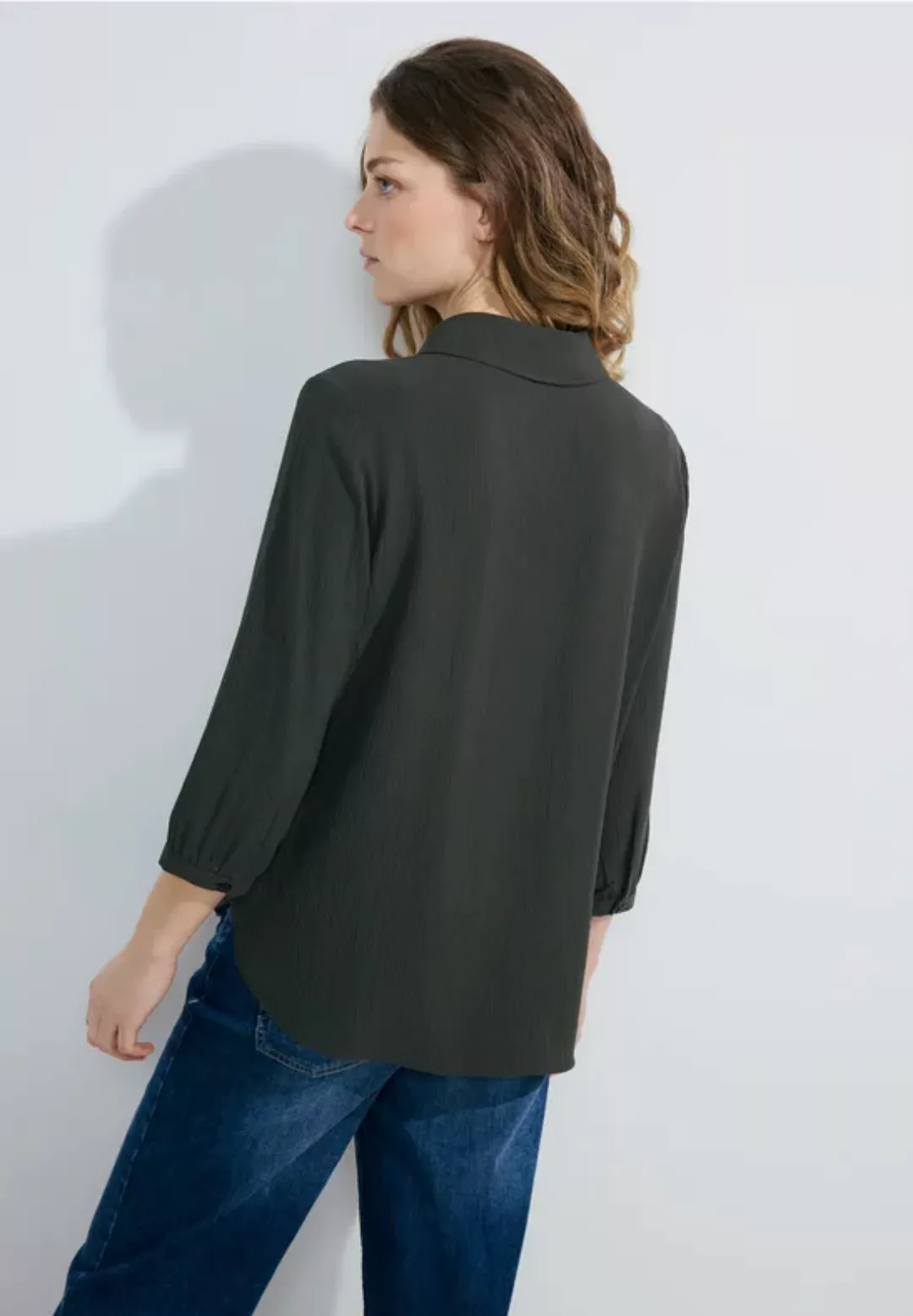 3/4 Seersucker Bluse günstig online kaufen