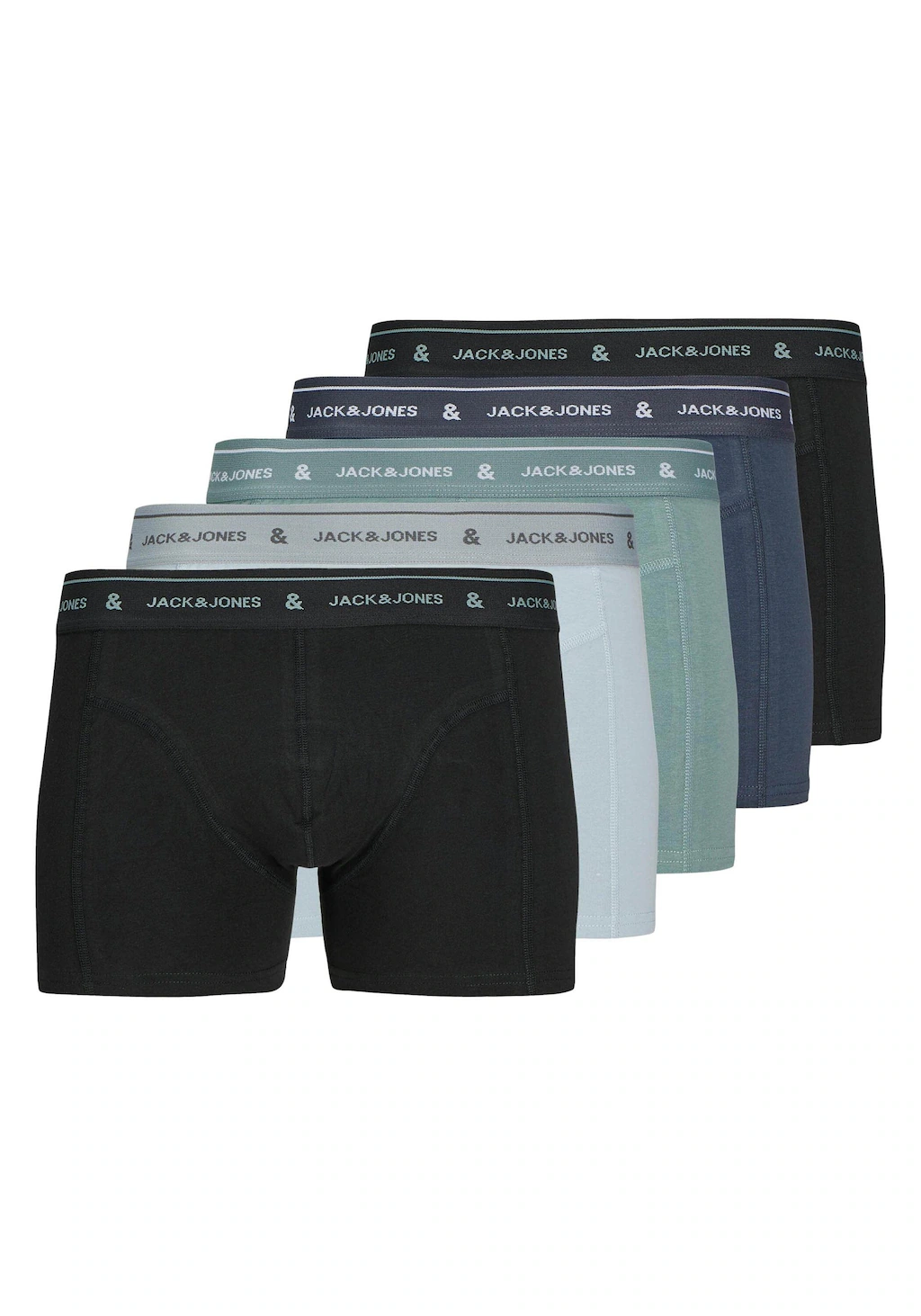 Jack & Jones Boxershorts "Boxershort JACWYATT SOLID TRUNKS 5 PACK 5er Pack" günstig online kaufen