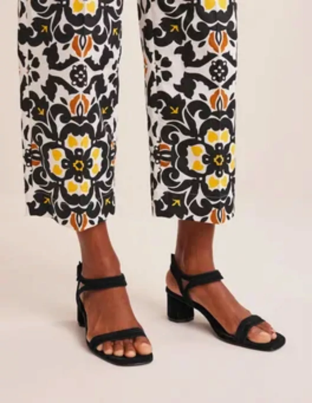 Sandalen mit Blockabsatz Damen Boden, Schwarz günstig online kaufen