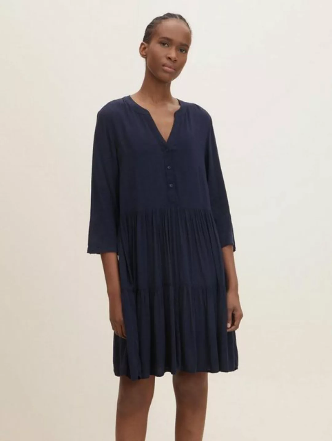 TOM TAILOR Denim Jerseykleid Kleid mit Volants günstig online kaufen