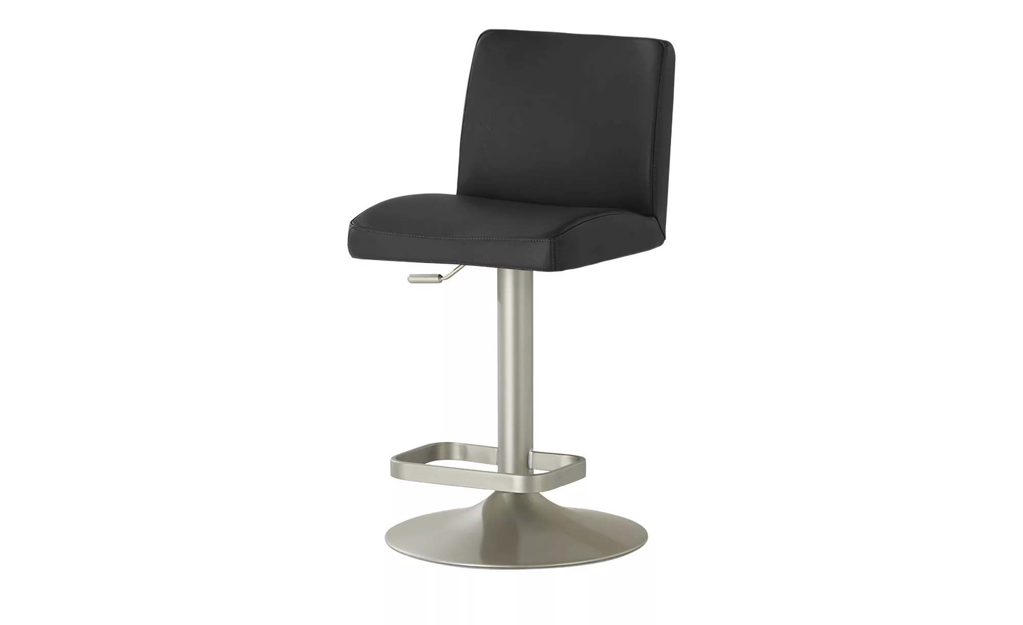 Leder-Barhocker - schwarz - 44 cm - 36 cm - Stühle > Barhocker - Möbel Kraf günstig online kaufen