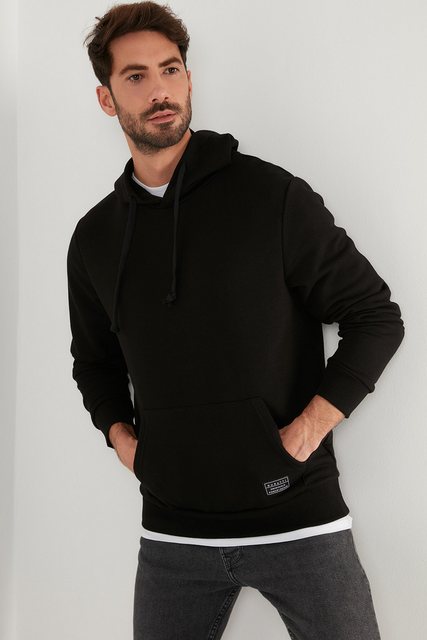 Buratti Sweatshirt Buratti Hooded Kangaroo Pocket Cotton Sweatshirt 5905240 günstig online kaufen