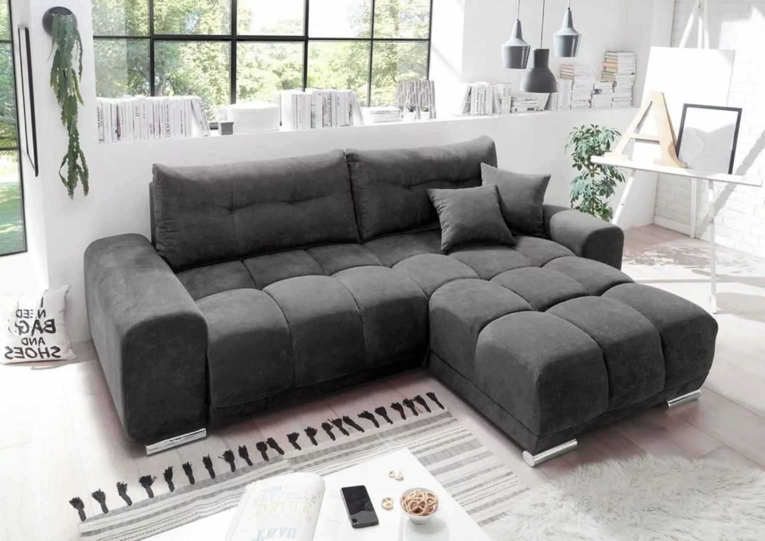 ED EXCITING DESIGN Ecksofa, Paco Ecksofa 264x186 cm Couch Eckcouch Sofa Ant günstig online kaufen