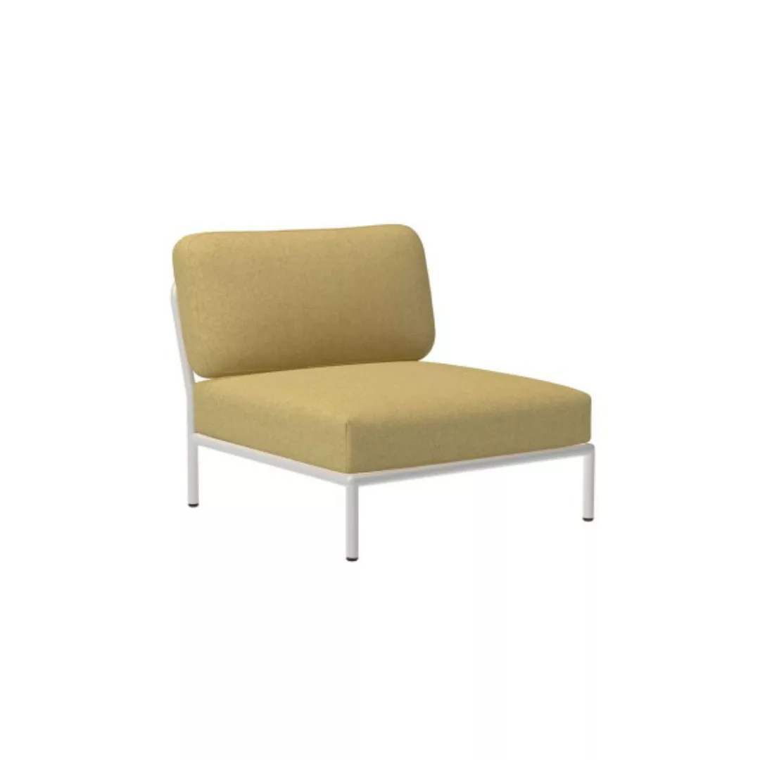 LEVEL Outdoor Sessel Lounge-Modul 1 Weiß Senf günstig online kaufen
