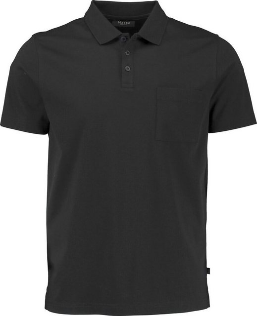 MAERZ Muenchen Poloshirt MAERZ Polo-Shirt anthrazit merceresierte Baumwolle günstig online kaufen