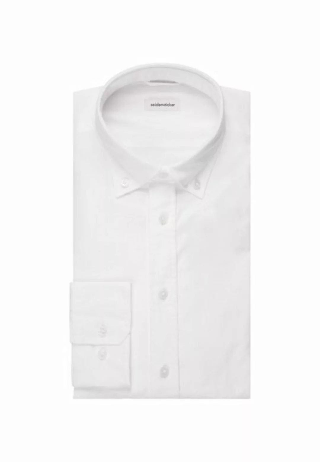 seidensticker Businesshemd "Shaped", Shaped Langarm Button-Down-Kragen Uni günstig online kaufen