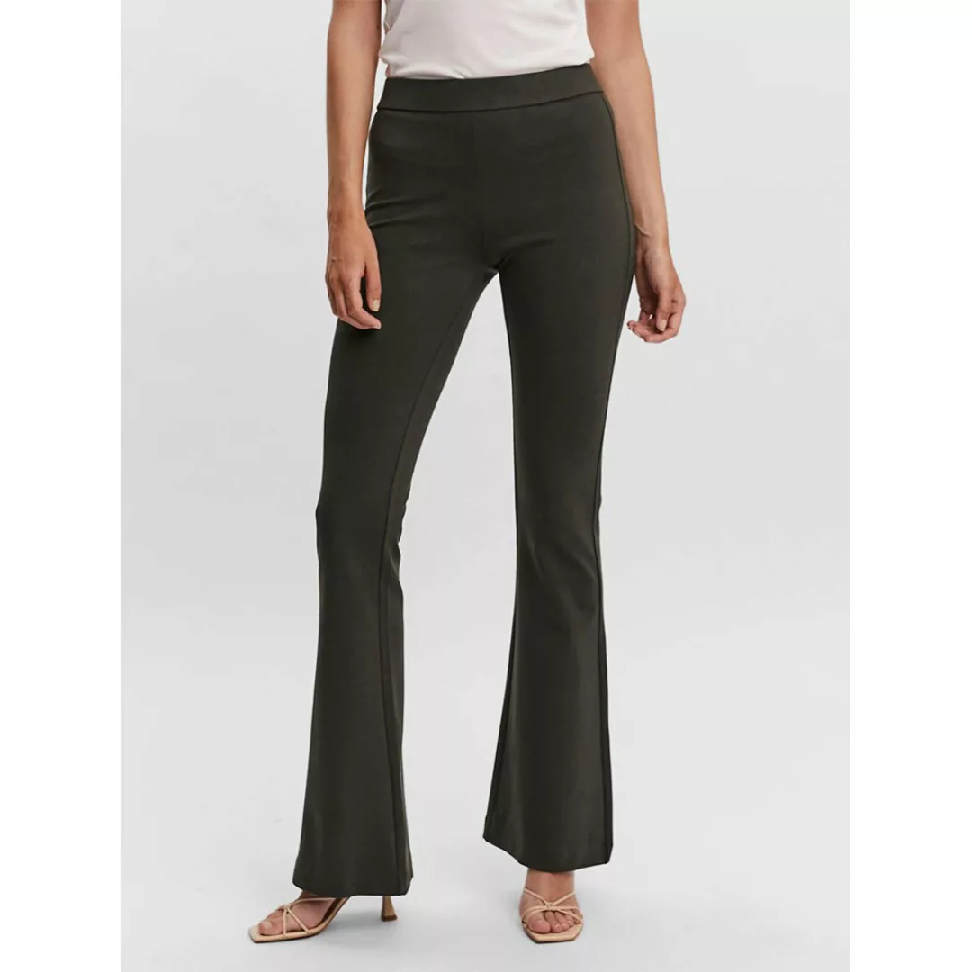 Vero Moda Kamma Mr Flared Jersey Hose XS Peat günstig online kaufen