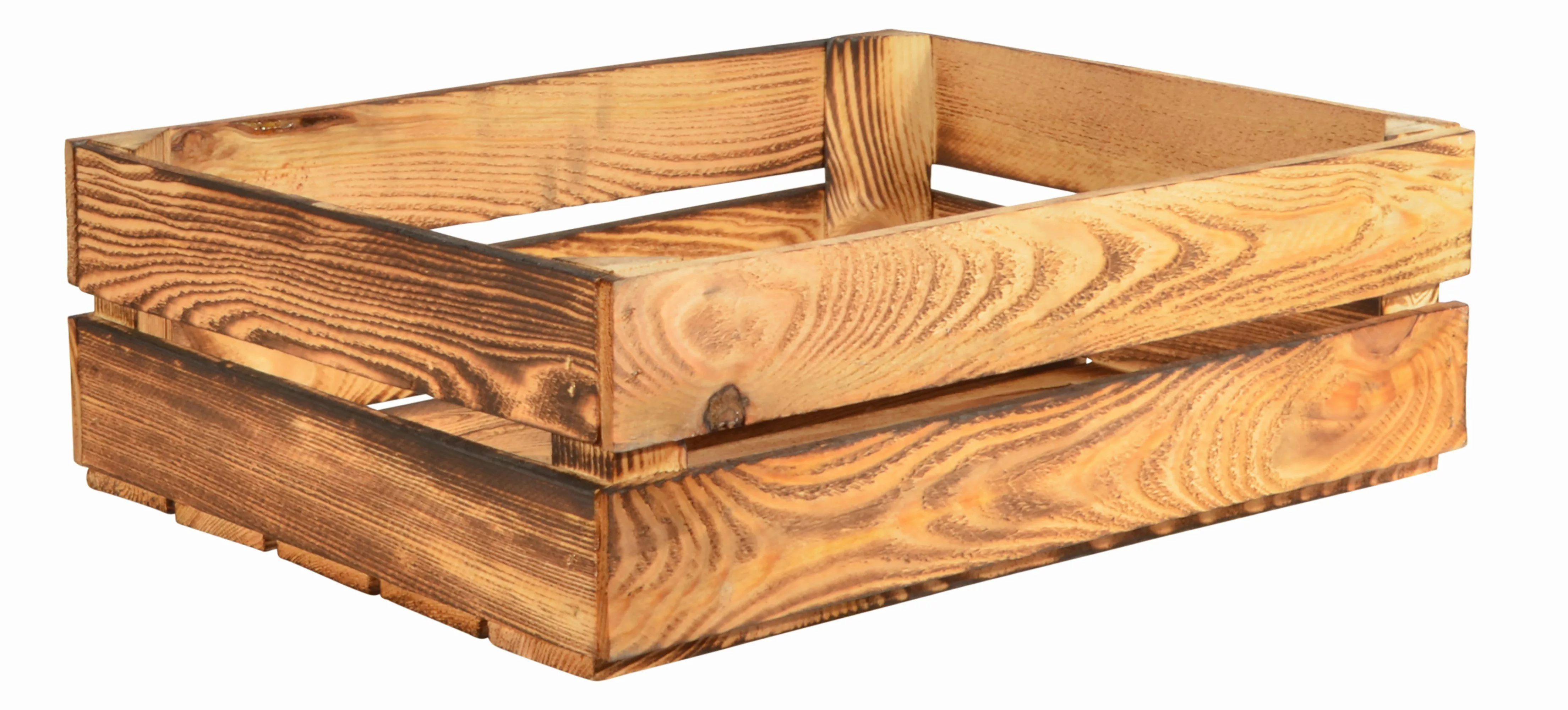 CHICCIE Holzkiste Regale Geflammt 50x40x15cm - günstig online kaufen