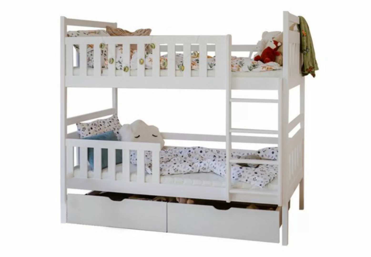 Kids Collective Hochbett 80x180, 90x200 cm mit 2 Schubladen Kinderbett mit günstig online kaufen