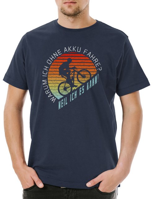 Urban Backwoods Print-Shirt Ohne Akku Herren T-Shirt Anti E-Bike Mountainbi günstig online kaufen