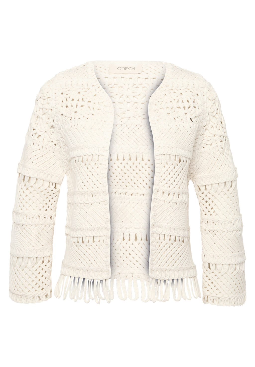 Cartoon Jackenblazer "Cartoon Damen Casual-Strickjacke mit Rundhalsausschni günstig online kaufen