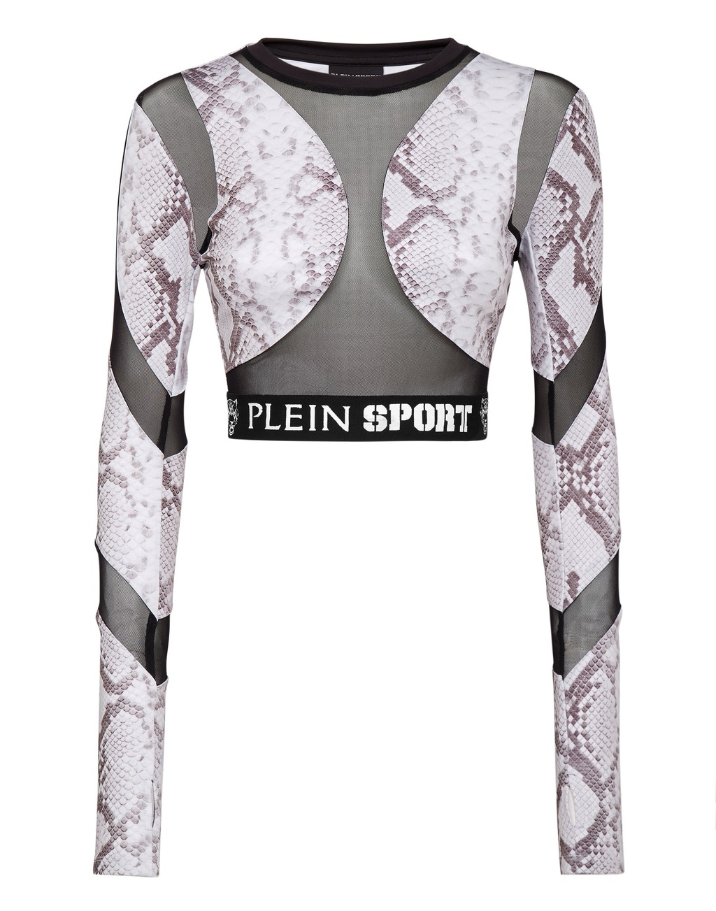 PLEIN SPORT Lauftop "Sport Top Cropped Top Python" günstig online kaufen