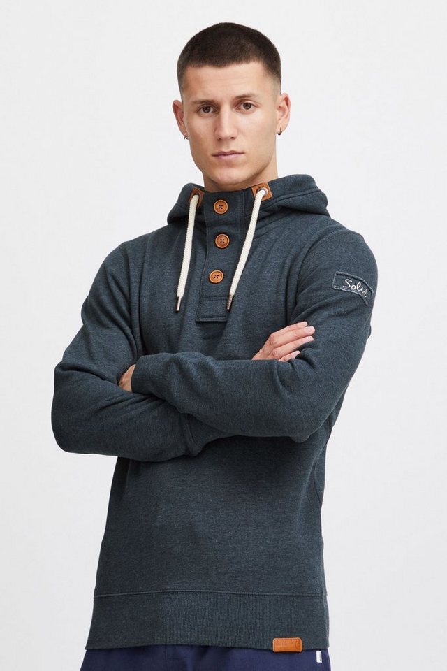 !Solid Hoodie SDTripStrip Kapuzensweatshirt mit Knopfleiste günstig online kaufen