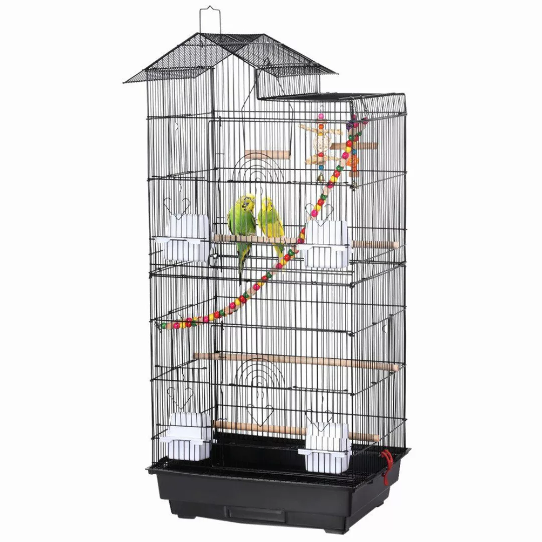 Yaheetech Vogelkäfig, Vogelvoliere mit Vogelspielzeuge Käfigspielzeug günstig online kaufen