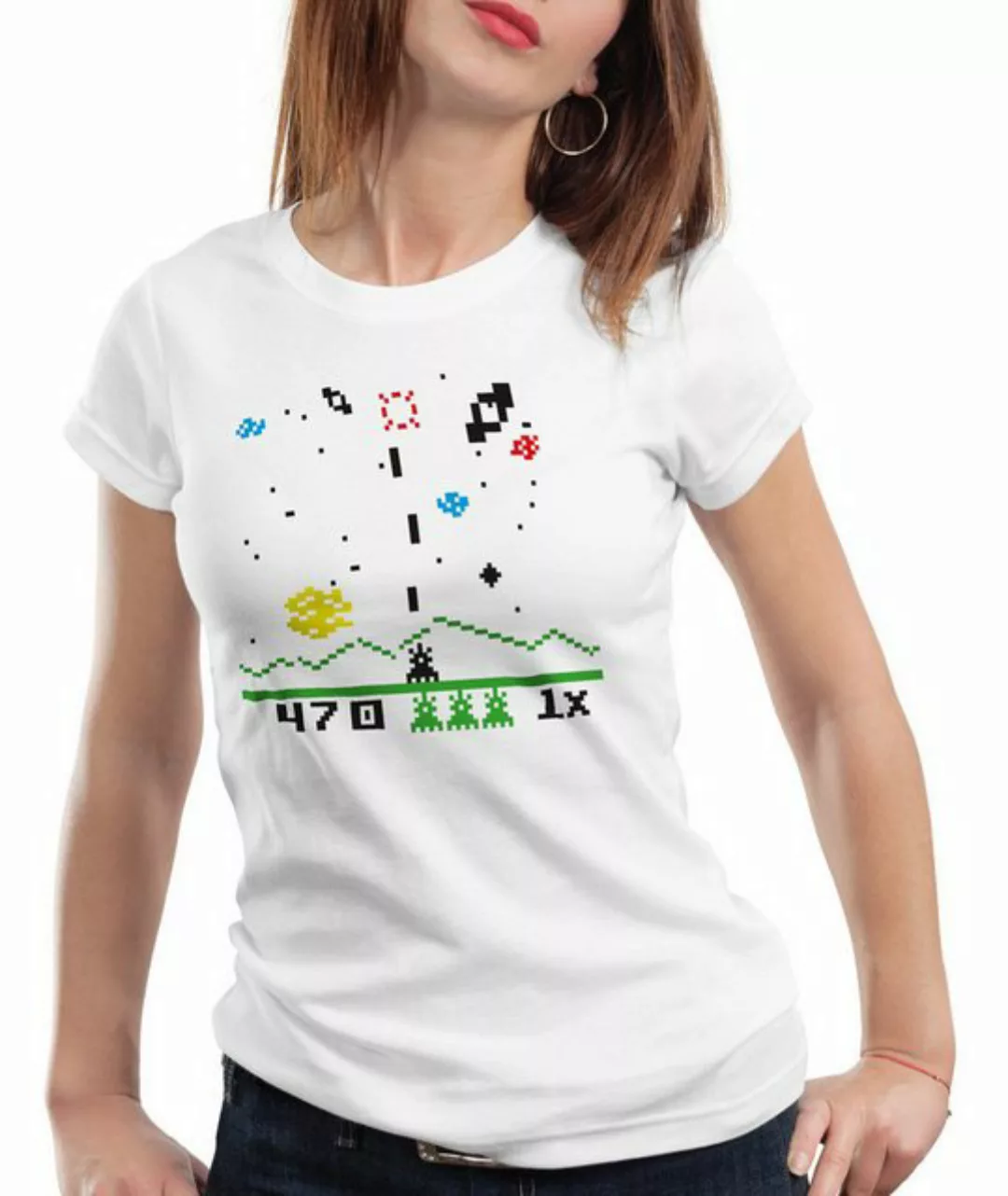 style3 T-Shirt Invaders big bang sheldon space astrosmash cooper game theor günstig online kaufen