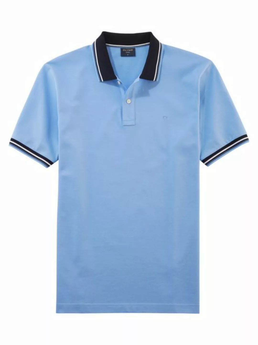 OLYMP Poloshirt Casual farbliche Kontrast-Details günstig online kaufen