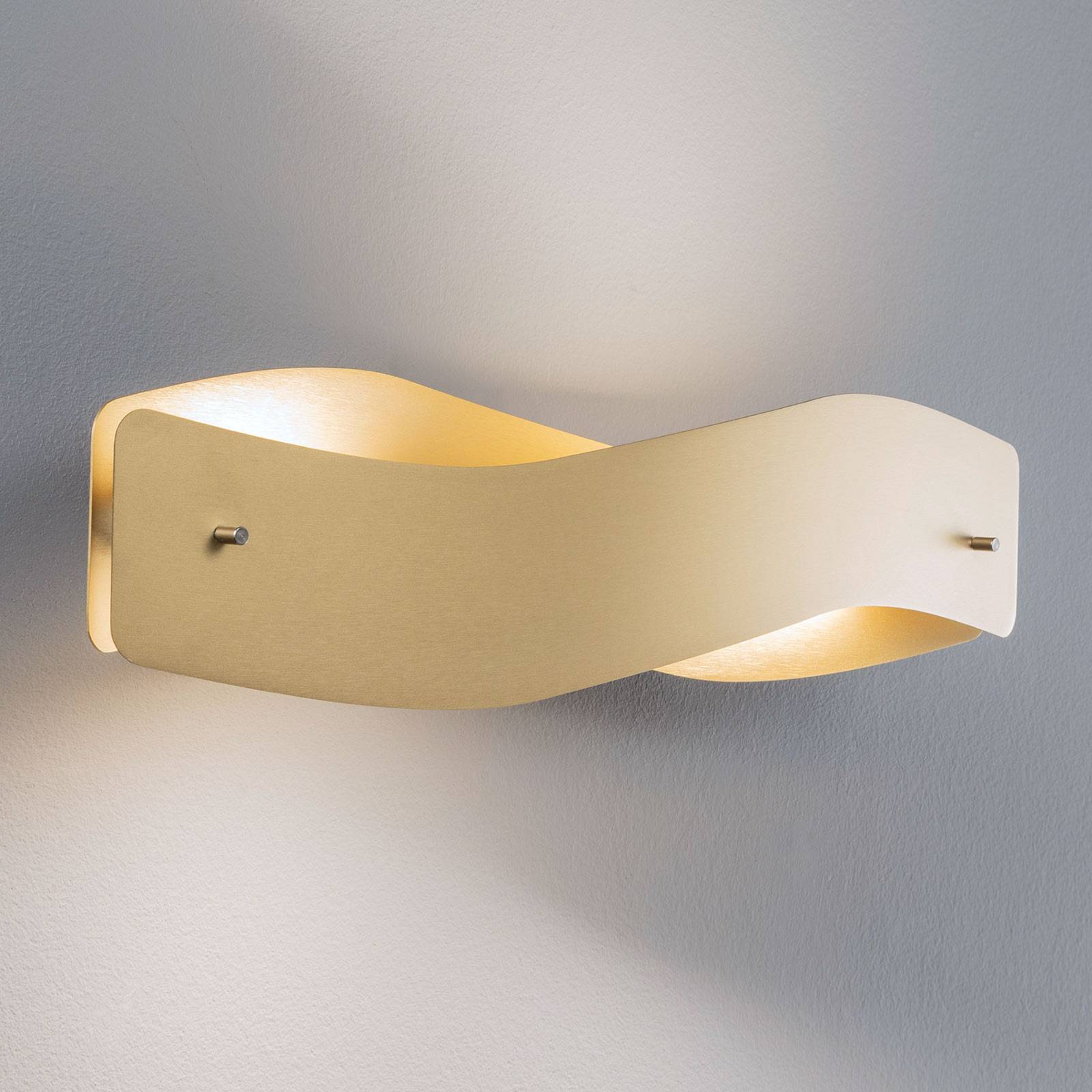 Quitani LED-Wandlampe Lian, messingfarben günstig online kaufen