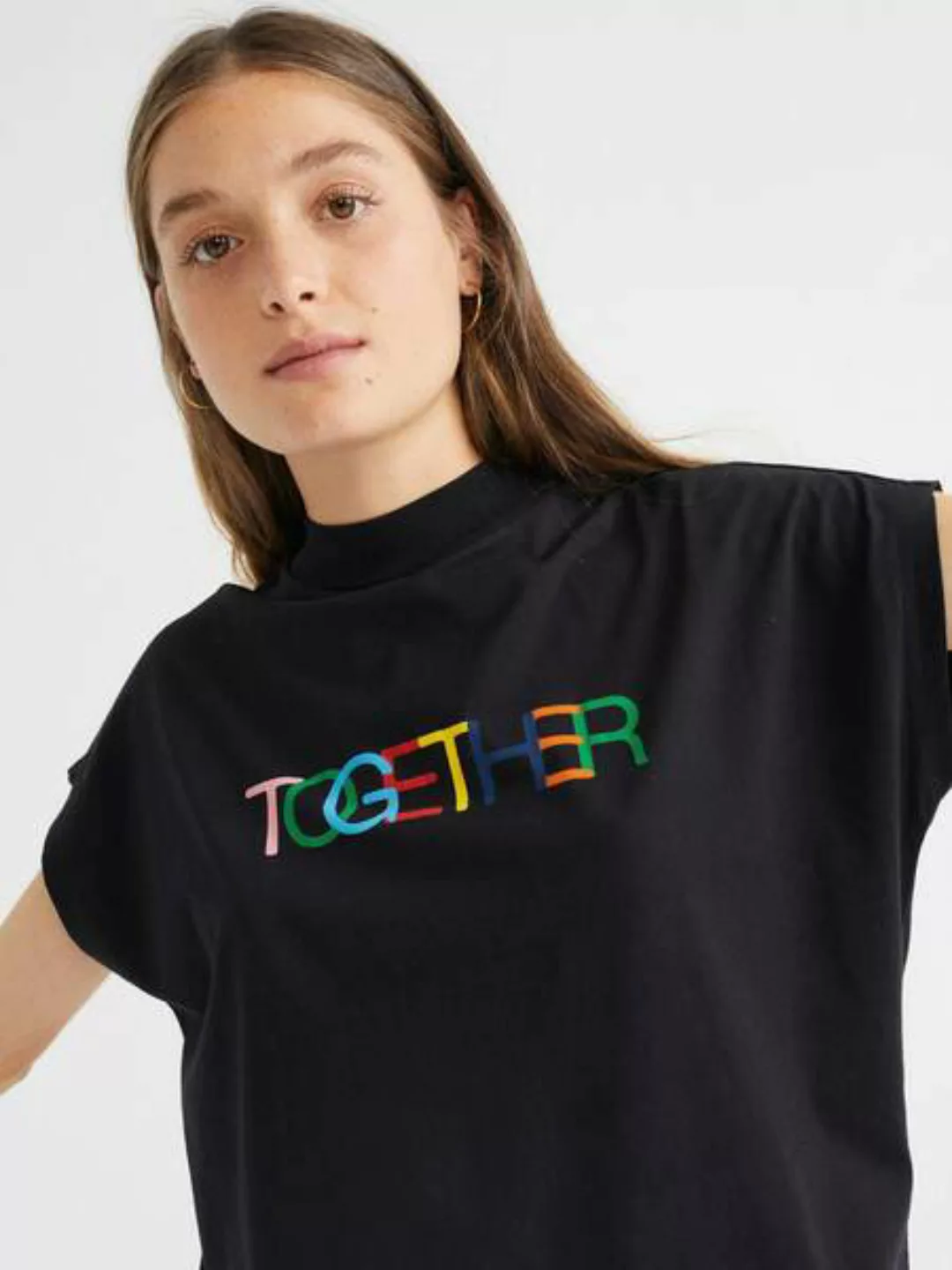 Together T-shirt Women Black günstig online kaufen