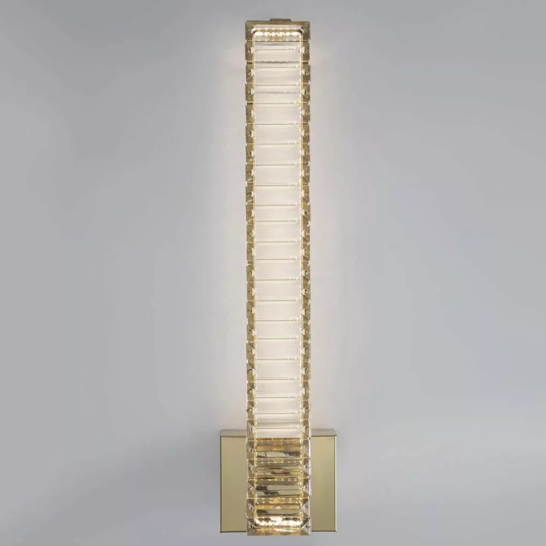LED Wandleuchte Aurelia in Gold und Transparent 19W 1707lm günstig online kaufen