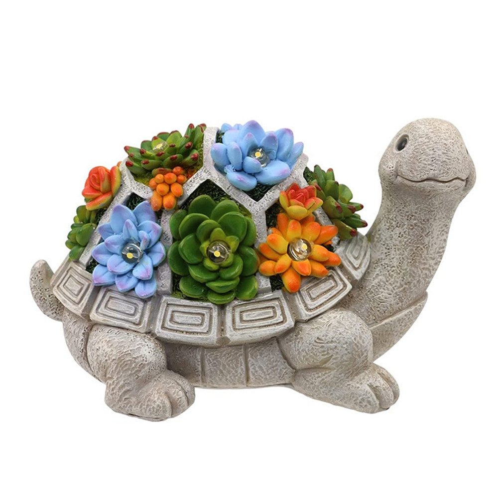 HUSK'SWARE LED Solarleuchte Solarbetriebene Schildkröte Gartenfigur günstig online kaufen