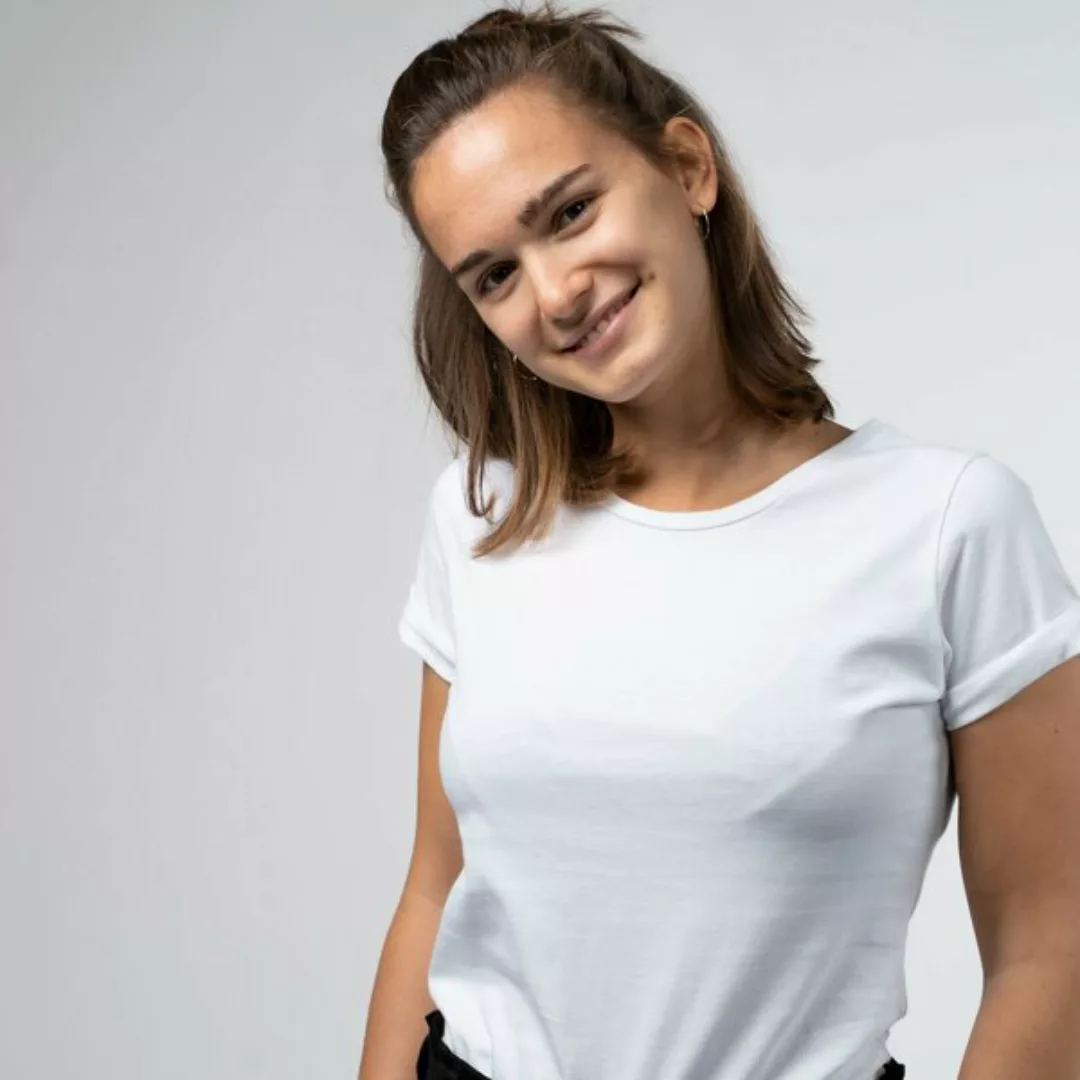 Vranka - T-shirt Aus Biobaumwolle, Schwarz/weiß günstig online kaufen