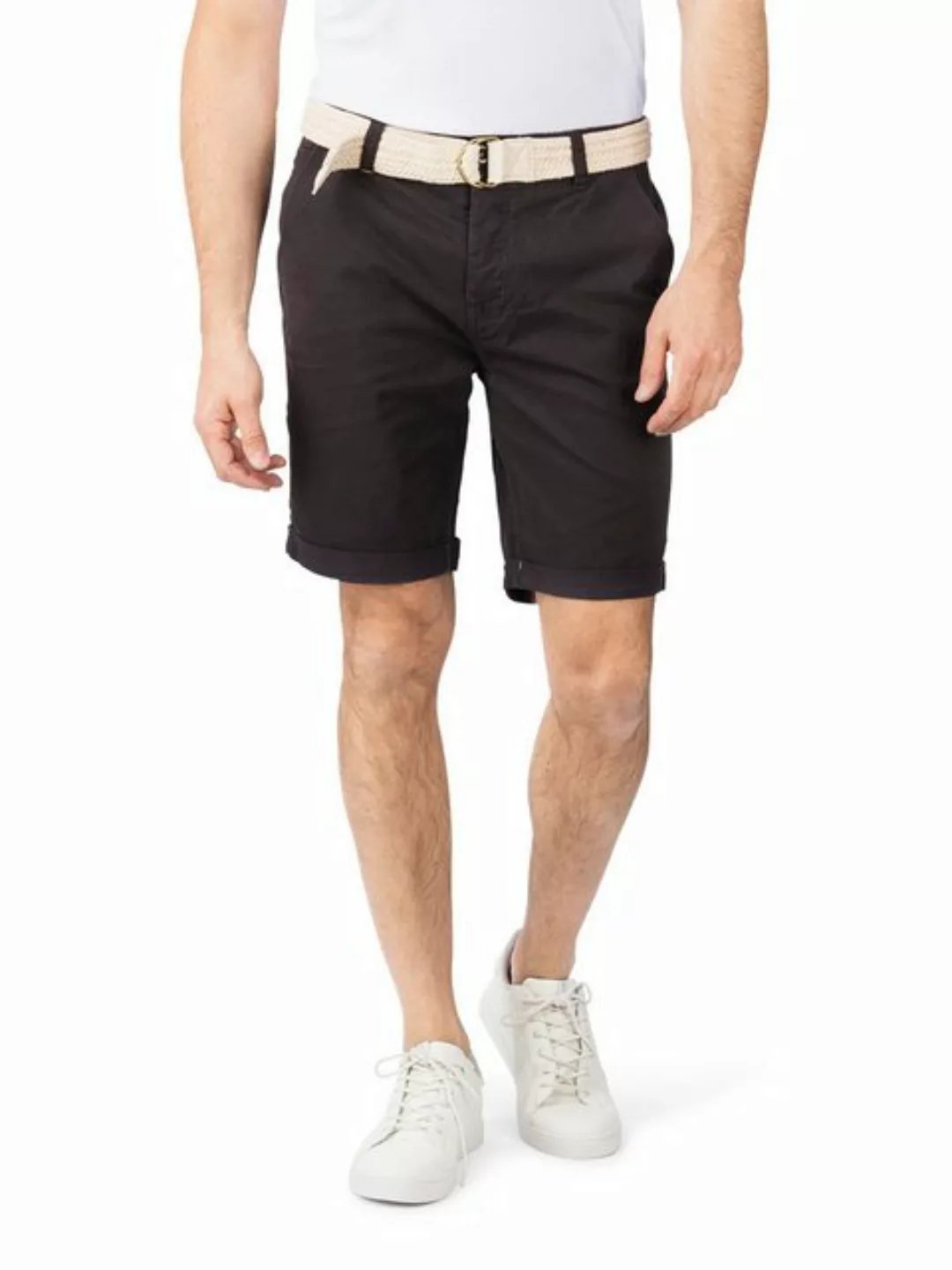 DENIMFY Chino Shorts Herren mit Gürtel Regular Fit DFLio günstig online kaufen