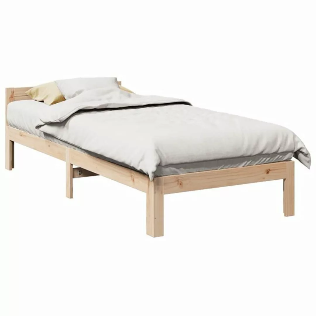 vidaXL Bett, Massivholzbett ohne Matratze 90x200 Kiefernholz günstig online kaufen