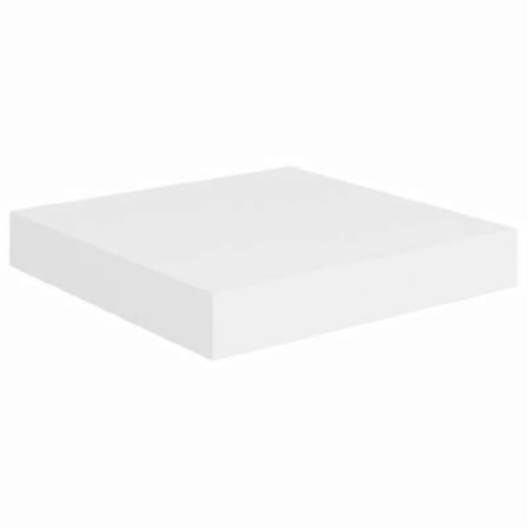 Schwebendes Wandregal Weiß 23x23,5x3,8 Cm Mdf günstig online kaufen