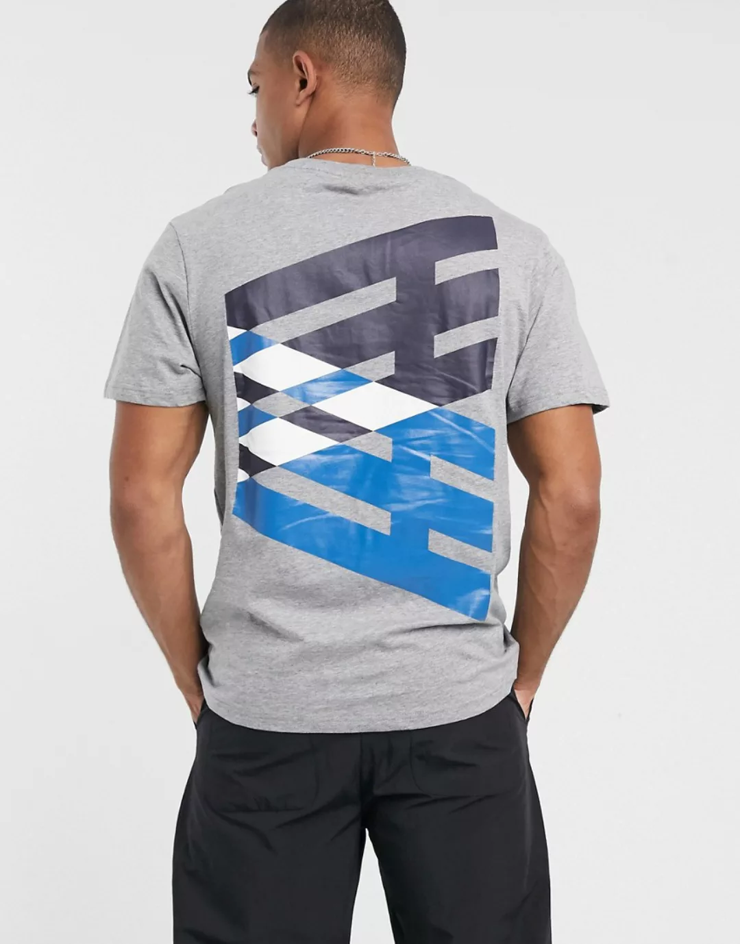 Arcminute – Graues T-Shirt mit großem Logoprint am Rücken günstig online kaufen