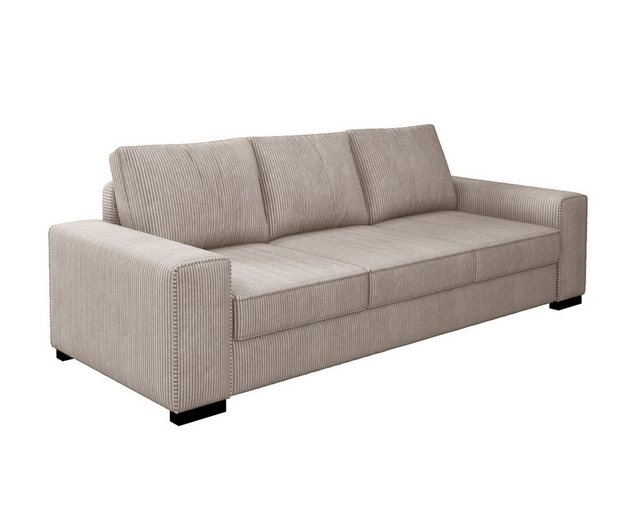 Deine Möbel 24 Schlafsofa CORD 3-Sitzer-Sofa modernes Sofa mit Schlaffunkti günstig online kaufen