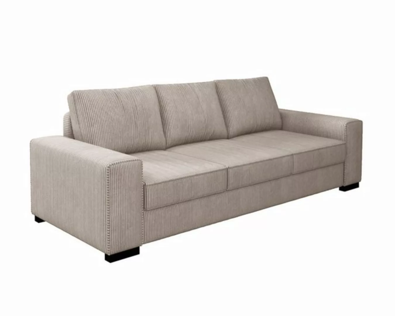 Deine Möbel 24 Schlafsofa CORD 3-Sitzer-Sofa modernes Sofa mit Schlaffunkti günstig online kaufen