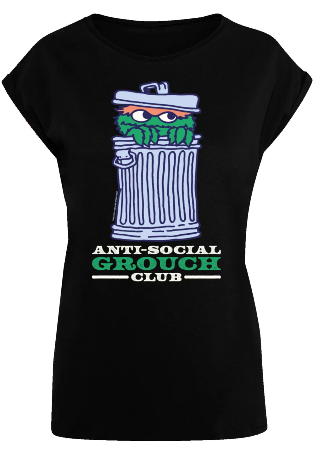 F4NT4STIC T-Shirt "Sesamstraße Anti Social Grouch Club", Premium Qualität, günstig online kaufen