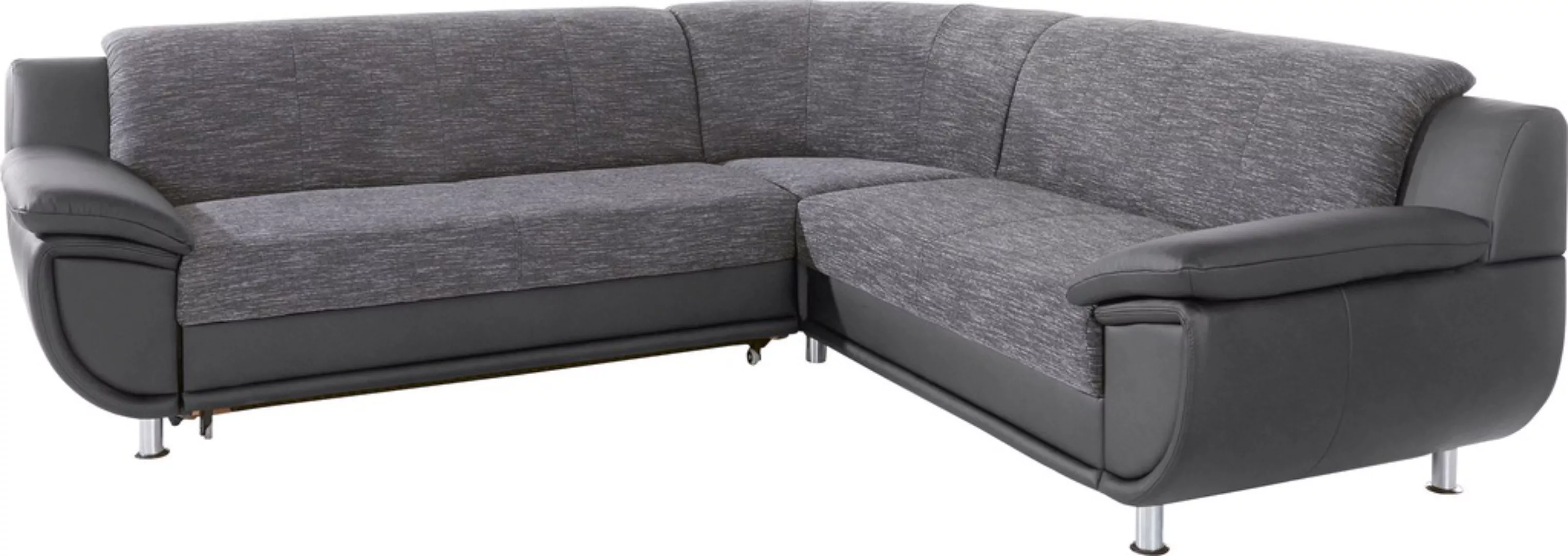 TRENDMANUFAKTUR Ecksofa "Rondo 3, zeitlos und modern, im Materialmix, L-For günstig online kaufen