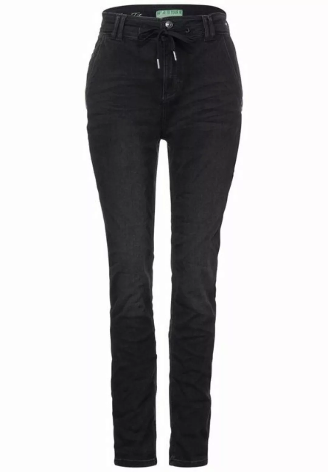 STREET ONE Loose-fit-Jeans Bonny mit Kordel günstig online kaufen