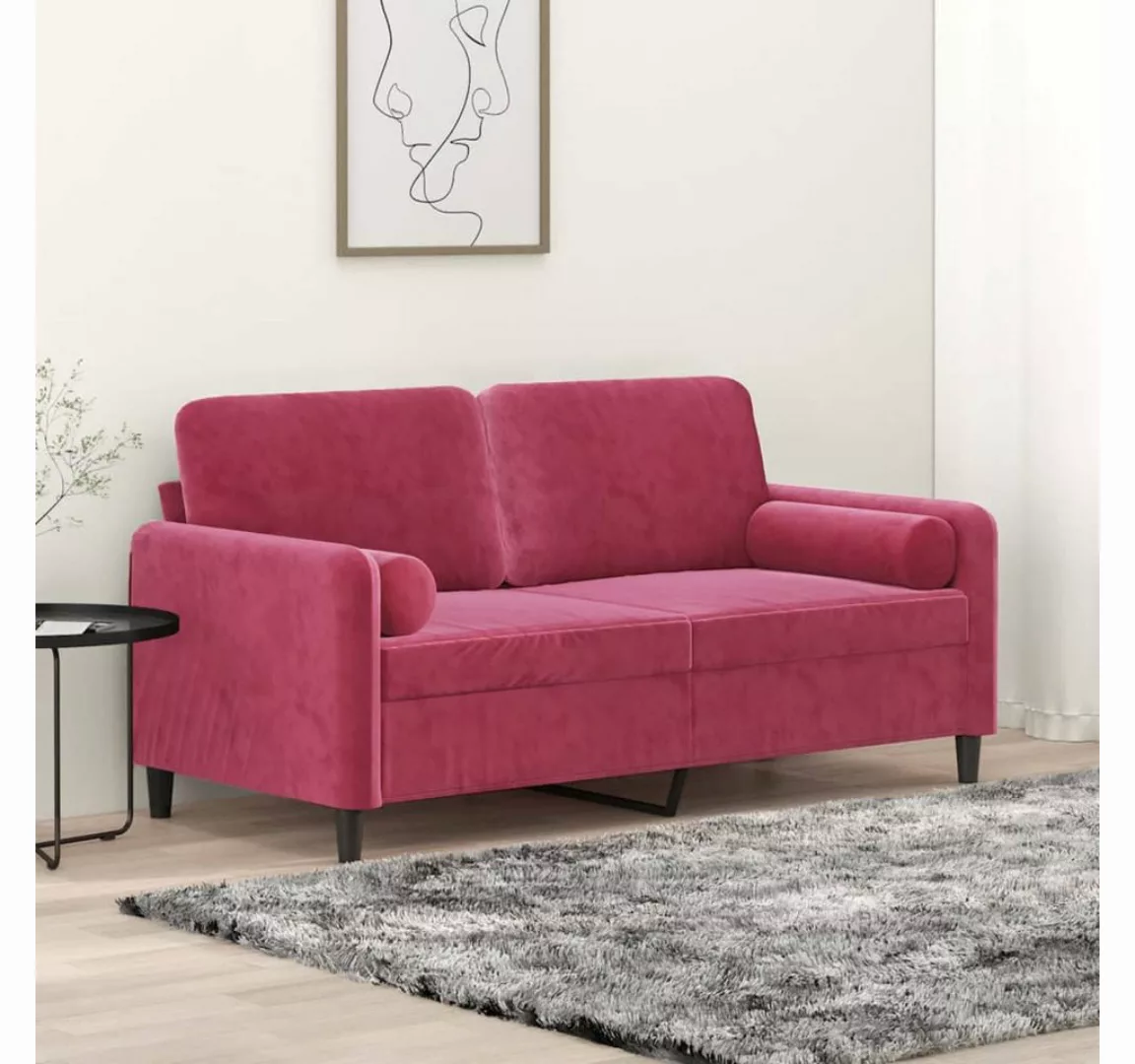 Nettlife Sofa 2-Sitzer-Sofa Doppelsofa mit Zierkissen 138/158/198 CM Samt günstig online kaufen