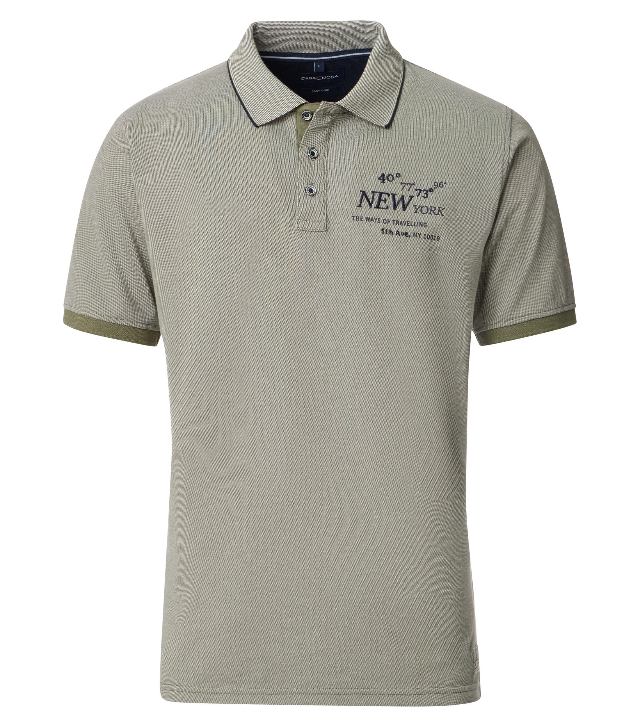 CASAMODA Poloshirt "CASAMODA Polo-Shirt Print" günstig online kaufen