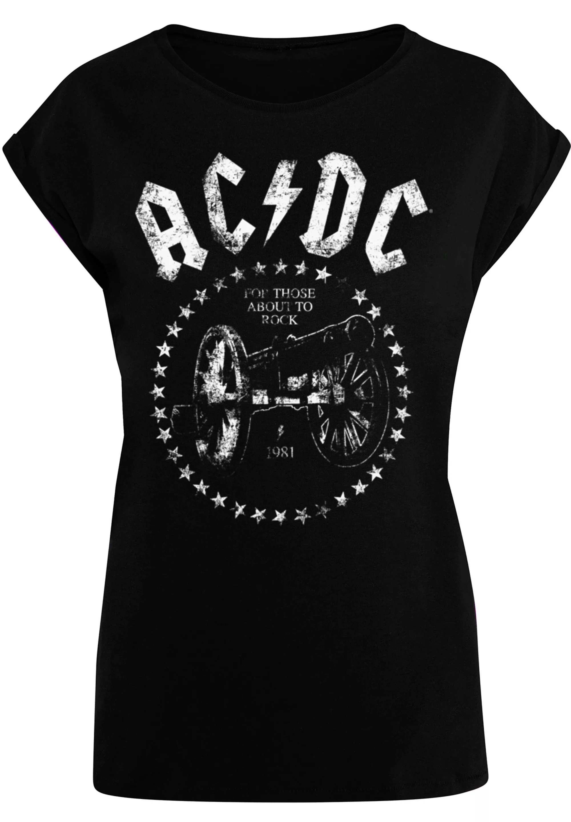 F4NT4STIC T-Shirt "PLUS SIZE ACDC We Salute You Cannon", Print günstig online kaufen