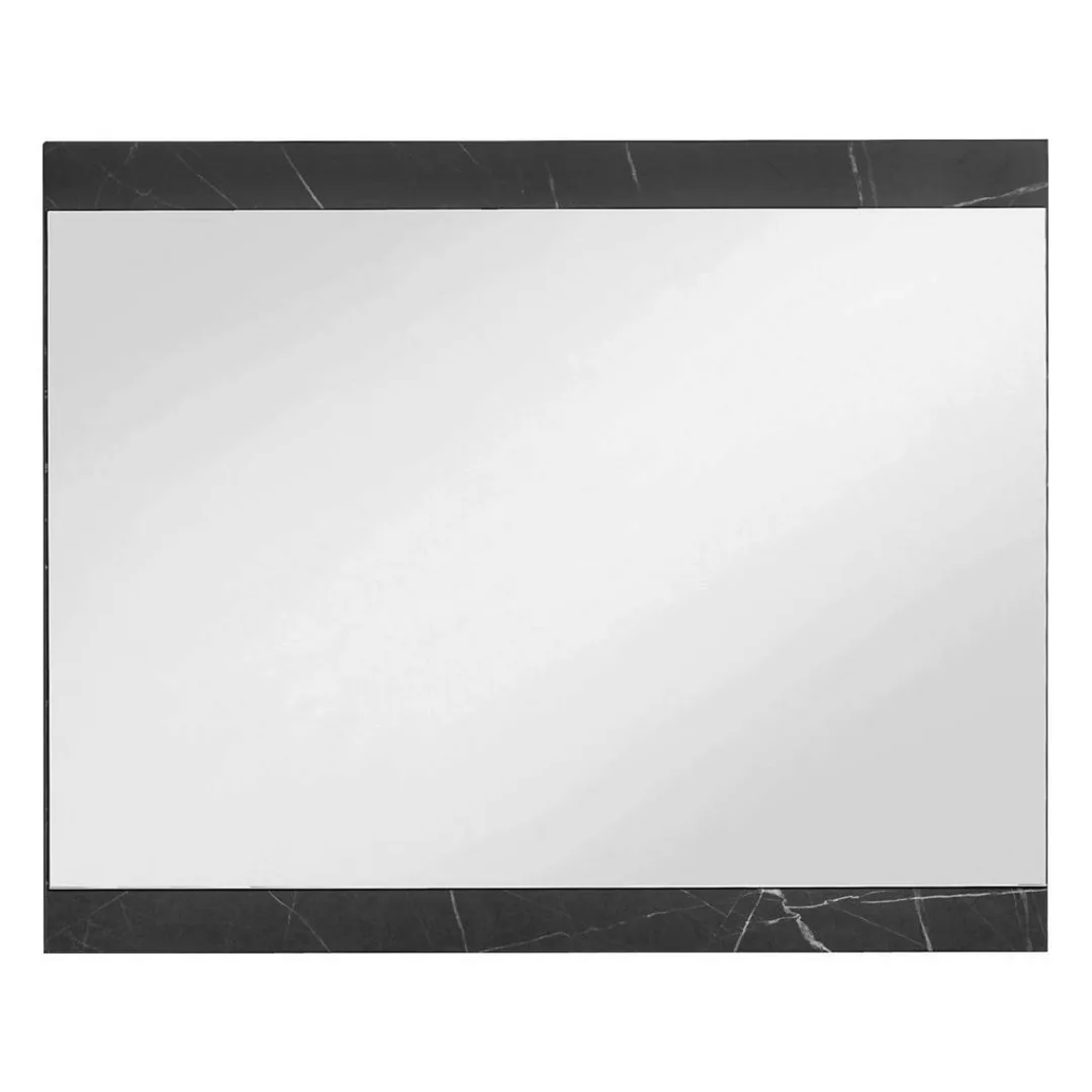 Wandspiegel Zypern schwarz Marmor Optik B/H/T: ca. 90x73x3 cm günstig online kaufen