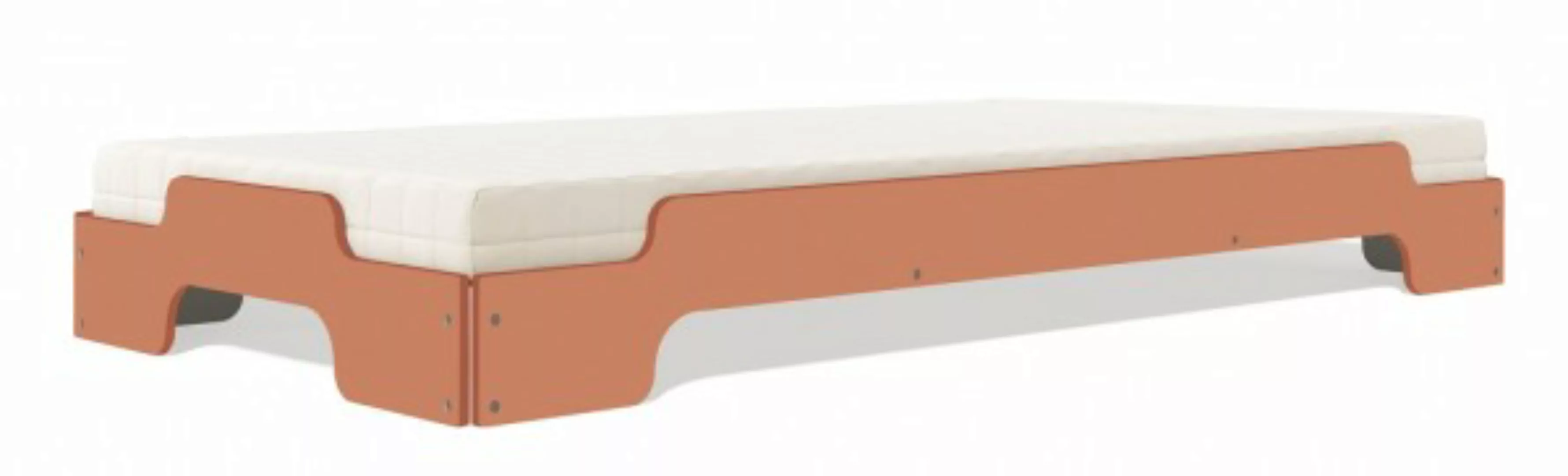 Stapelliege KLASSIK - Farbig apricotbraun RAL 050 60 40 90 x 190 cm günstig online kaufen