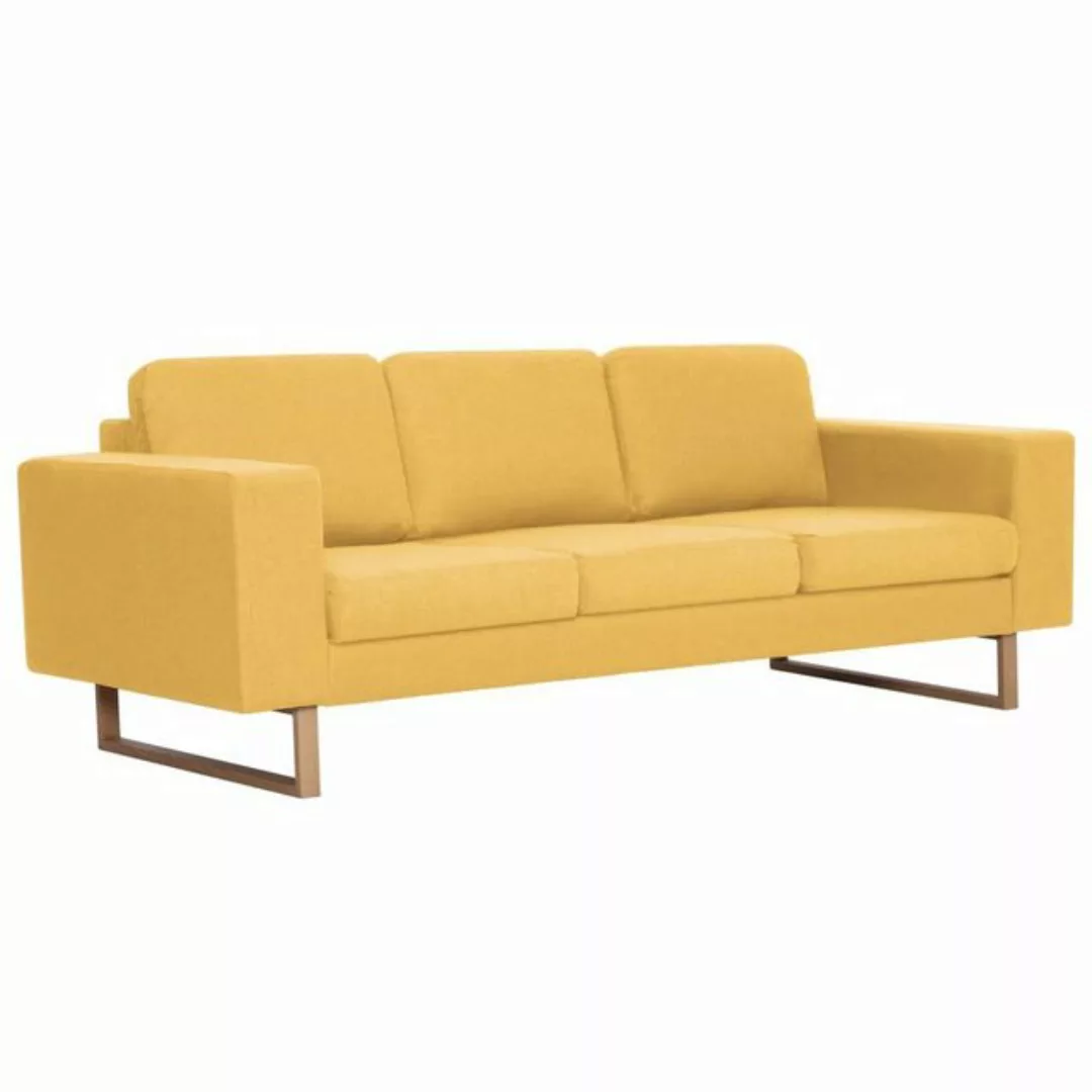 3-sitzer-sofa Stoff Gelb günstig online kaufen