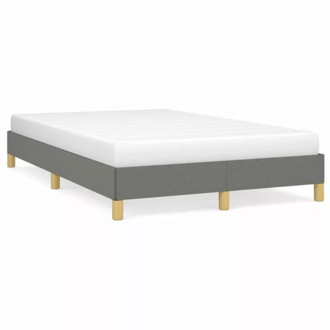 furnicato Bett Bettgestell Dunkelgrau 120x200 cm Stoff günstig online kaufen