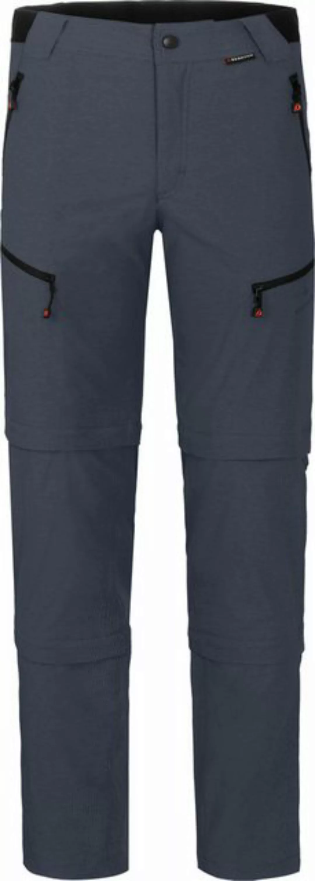 Bergson Outdoorhose LEBIKO Doppel Zipp-Off mit T-ZIPP Herren Wanderhose, ro günstig online kaufen