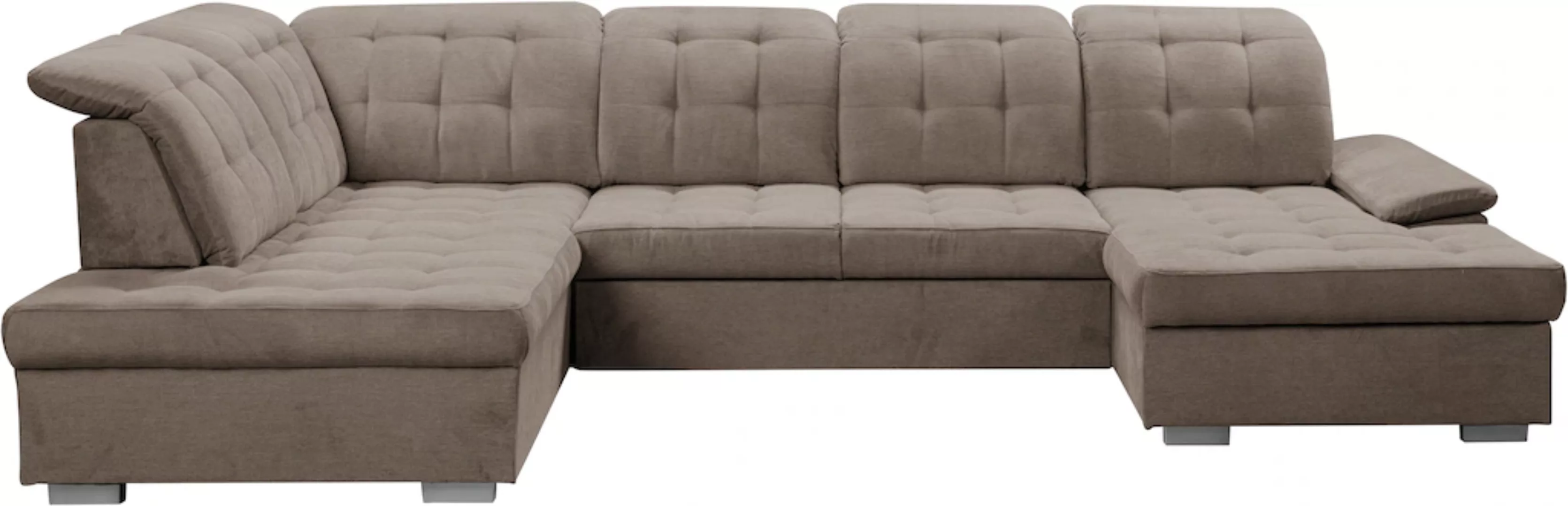 WERK2 Wohnlandschaft »Kordula-New Multifunktion Couch, Breite 332cm, U-Form günstig online kaufen