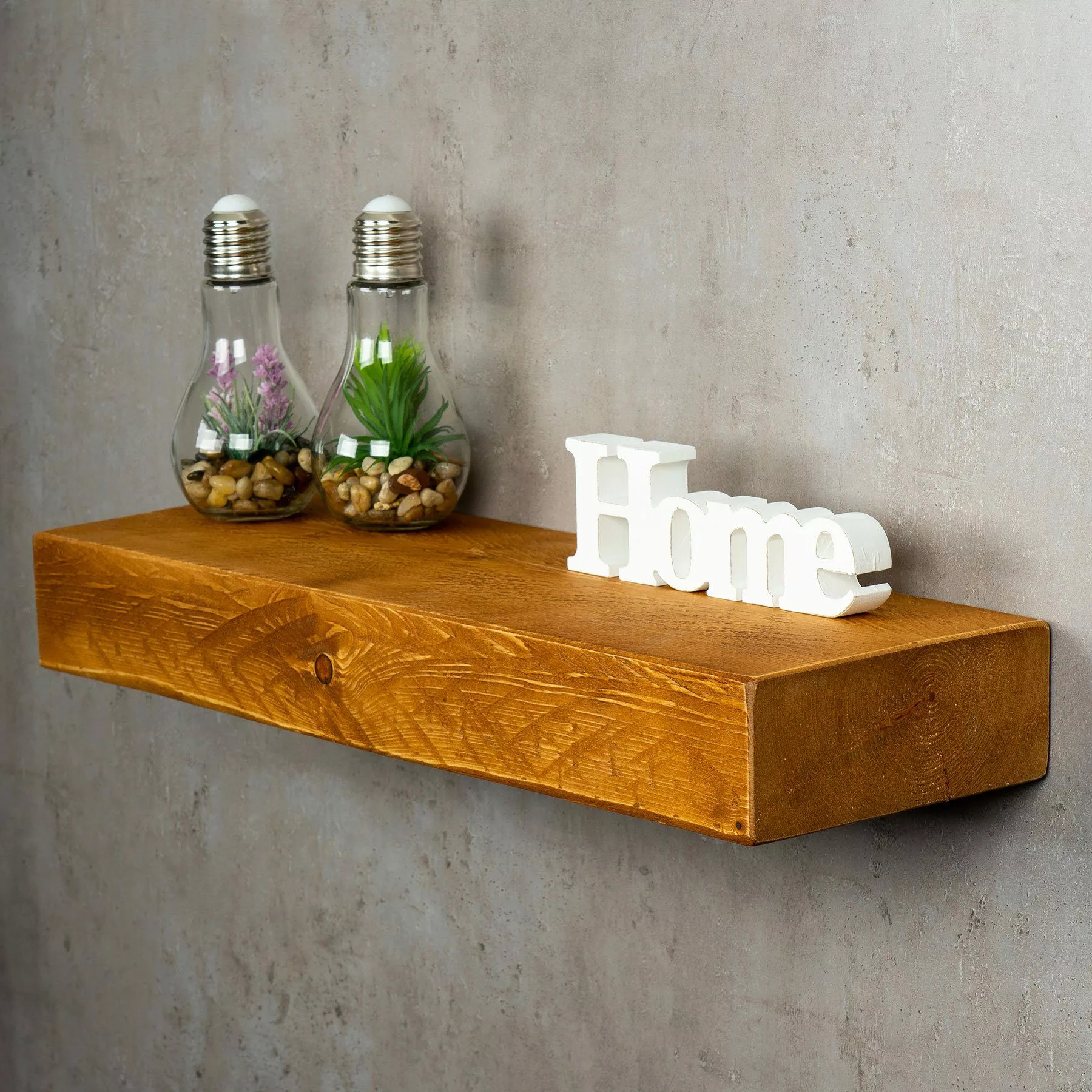 Levandeo® Wandregal, levandeo Wandregal Holz Massiv günstig online kaufen