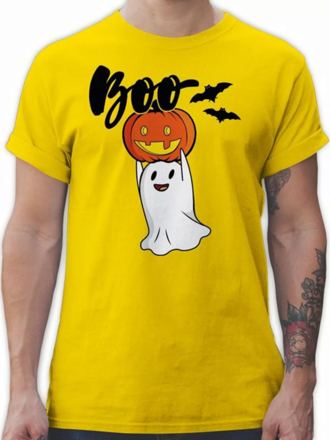 Shirtracer T-Shirt Boo Geist Kürbis Gespenst Gespenster Geister Halloween K günstig online kaufen